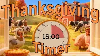 Thanksgiving 15 Minute Timer with Instrumental Country Music