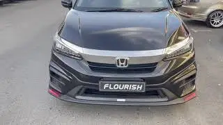 FLOURISH CAR - DRIVE 68 FULLSET BODYKIT (4 IN 1) BLACK WITH SPOILER FOR HONDA 2021