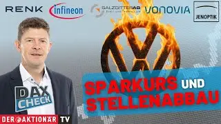 Проверка DAX в прямом эфире: Infineon, Jenoptik, Renk, Salzgitter, Volkswagen (привилегированные ...