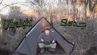 Solo Overnight Ultra Light Hot Tent Camp