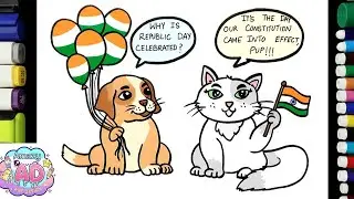 Happy Republic Day ! Why It Is Celebrated On 26 Jan | Easy Drawing Tutorial For Beginners | Easy Art