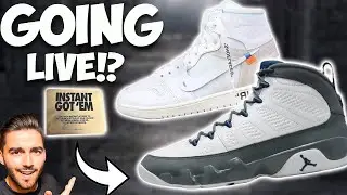 GOING LIVE JORDAN 9 FLINT GREY EA & HOW TO CHECK FOR YOUR SNKRS INSTANT GOTEM CARD!