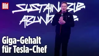 Tesla-Boss Elon Musk erh&auml;lt Rekord-Verg&uuml;tung von fast 1 BILLIARDE Dollar