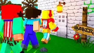 NUEVO BUNKER Y PUERTA SECRETA NOOB *MINECRAFT CON NOOBS*