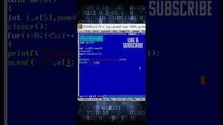 C program to find sum and average of 5 elements in array in C compiler#simpleinterest#compoundintere
