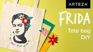DIY Tutorial - How to Make a Frida Kahlo Tote Bag Design | #Arteza