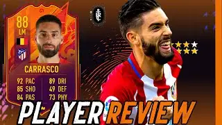 HE'S UNREAL!! 88 HEADLINER CARRASCO PLAYER REVIEW - FIFA 22 Ultimate Team