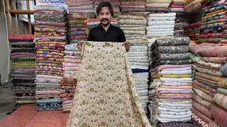 Chikankari Zardosi Printed Gripsilk | Sequence Fabrics Designed By Arpitamehta | Pure Shafoon