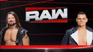 Gunther VS AJ styles  2026 RAW