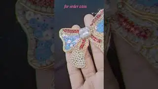 #trending hair accessories #handmade kundan # hair bow