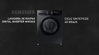 Lavadora de Roupas SAMSUNG 13KG WW13CG CICLO SINTÉTICOS