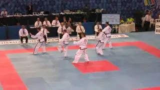 Hwa Rang - Polish Mens team pattern - 2013 ITF World Championship Benidorm Spain