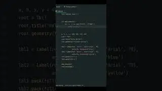 Окно на tkinter в 19 строк #ai #python #algorithm #chatgpt #pycharm #алгоритмы #ui