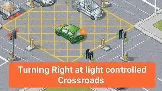 How to turn right (Nearside2nearside) @ light controlled Crossroads. 