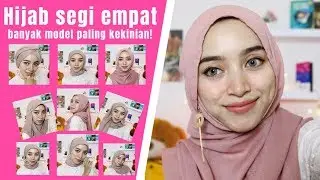 Tutorial Hijab Segi Empat Kekinian Pake Bahan Hijab yang Enak Dibentuk