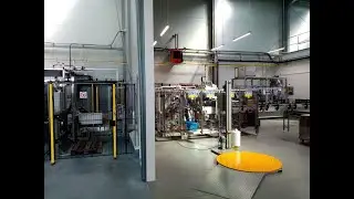 Depalletizing of brand new empty glass bottles and Palletizing handling system at Butcombe brewery