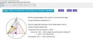Raggio della circonferenza circoscritta a un triangolo equilatero
