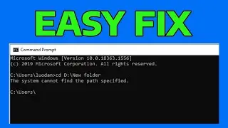 How To Fix System Cannot Find The Path Specified in Windows