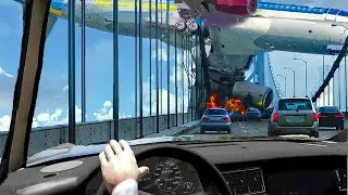 Emergency Landings On The Bridge - Airplane Crashes & Unplanned Landings! Besiege plane crash