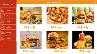 Designing a Modern Flat Desktop Application for Fast Food Restaurant in Visual C# net