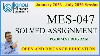 MES‑047 Educational Evaluation IGNOU | PGDEMA 2026 Solved Assignment & Study Guide