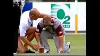 Allan Border Tribute Match  - Alfie Langer's drinks break