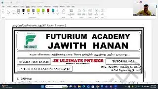 UNIT - 0️⃣3️⃣ || OSCILLATION AND WAVES 🌊 || THEORY CLASS 📝 || 2027 BATCH || JH- PHYSICS 🔥|| DAY - 09
