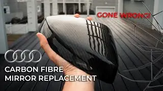 DIY Carbon Mirror Cap Installation for Audi