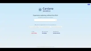 Cardano Search - The Intuitive Explorer