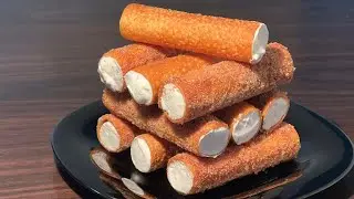 ITALIAN CANNOLI RECIPE | How to Make Cannoli| easy and quick cannoli recipe| كانولي