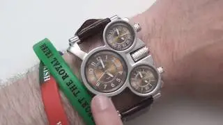 The Oulm Military 3 Face Quartz Wrist Watch Review
