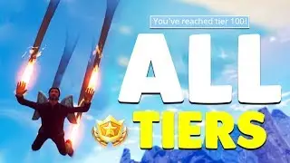 *BUYING* 100 BATTLE PASS TIERS In Fortnite Battle Royale! (ALL NEW ITEMS)