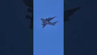 c17 with raw sound #c17globemaster #militaryaircraft #rare #uae