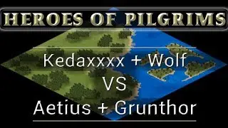 TOURNOI AGE OF EMPIRES 2 - Heroes Of Pilgrims ! Wolf_Silver + Kedaxx vs Aetius + Grunthor -  BO3