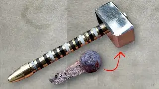 Mini THOR Hammer DIY: How to Turn Rusty Iron Ball into Miniature