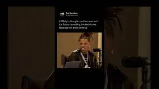Lil Baby&rsquo;s Thoughts On Ice Spice Cancelling Shows Because Her Price Went Up @fogfo tv