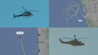 2024-12-02: Media Helicopter (VH-BTV) & RAC Rescue Helicopter (VH-8AR) - Heading to Rescue Operation