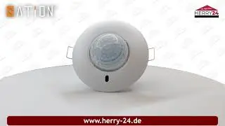 Einfacher KNX Pr&auml;senzmelder Unterputz Decke mit Helligkeitssensor und  Temperatursensor SS3001