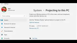Fix Windows 11 Projecting To This PC Add The 