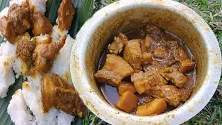 Testy PORK CURRY Cooking and Eating | Village Style Meking | Assam Eating Show 