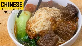 This is how BEEF NOODLE SOUP is actually made at home in China (Easy & Quick)