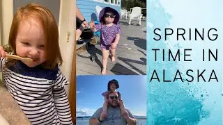 Spring Time in Alaska | Working on the Garden | Potty Training Progress | Family Vlog
