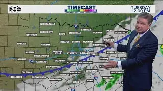 DFW Weather: Low rain chance Tuesday