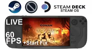Conan Exiles on Steam Deck/OS in 800p 60Fps (Live)