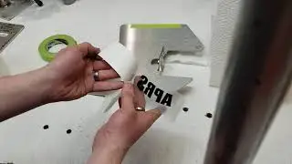 APRS World WT1x wind turbine tail vinyl application