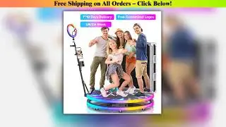 Rotating 360 Video Photo Booth Machine For Parties Events With Flight Case Free Customize Logo RGB
