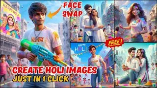 🛑 Create Viral Holi Images with Bing Image Creator | Special Holi Images 🤩#aitools