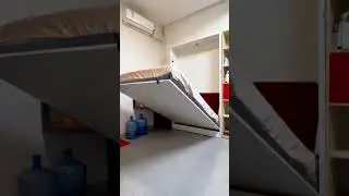 EXV200120: Electric remote control wall bed mechanism, part 01  #murphybed, #electricalwallbed
