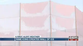 WATCH: Rime ice forms near Westroads Mall