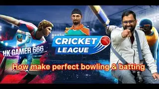 cricket league game : how to make perfect bowling and batting tricks and tips